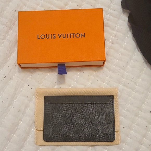 Auth LOUIS VUITTON Neo Porte Cartes Card Holder N62666 Damier